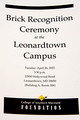 2022 April Brick Ceremony at LEON